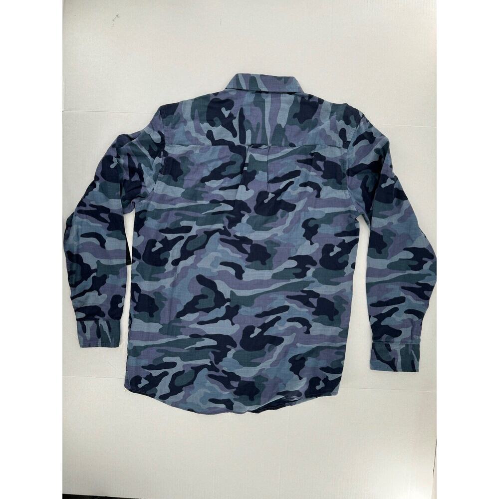 Alfani Men’s Shirt Sz S Camouflage Blue Button Front Pocket NWT​ - Picture 15 of 15